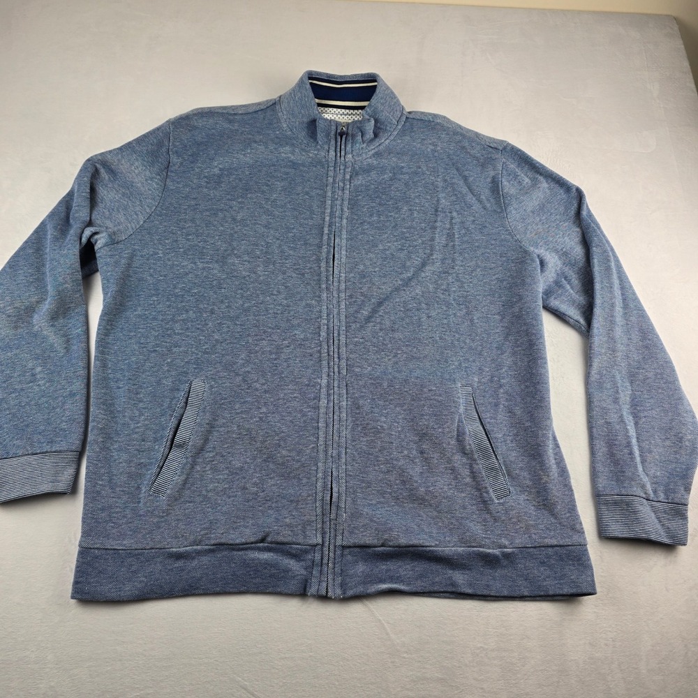 JS A Bank 1905 Comfort Stretch Full Zip Sweater Jacket Mens XL‎ Tailored Fit